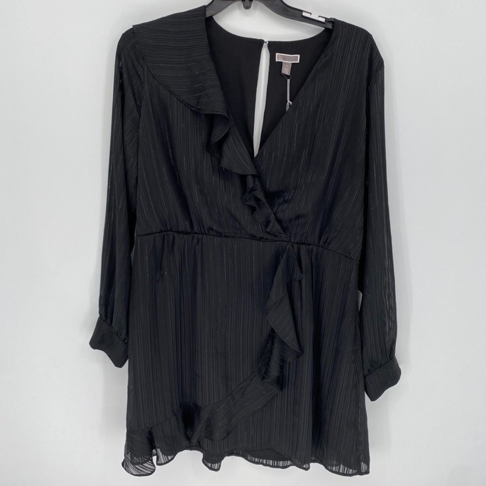 Chelsea28 Women's Black Long Sleeve Dress